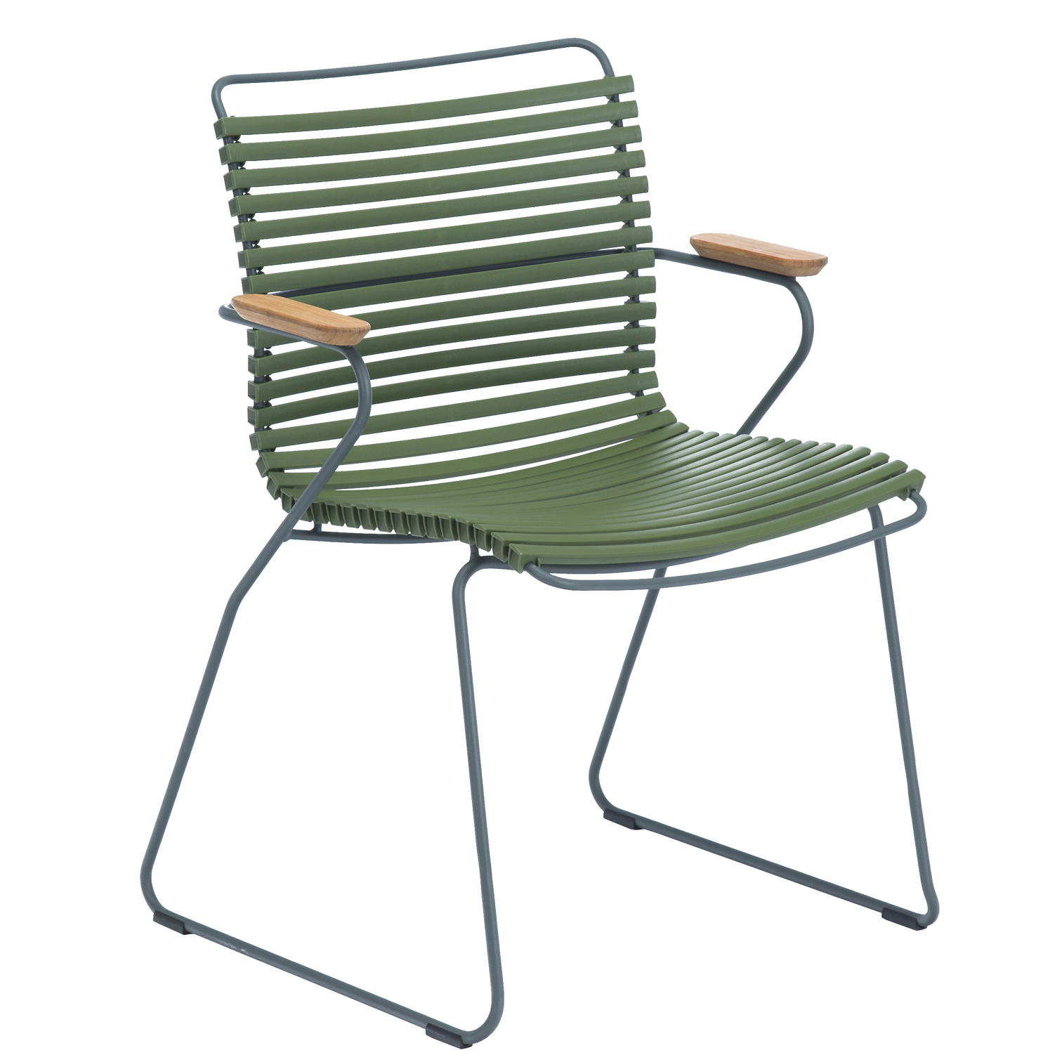Olive green CLICK dining chair