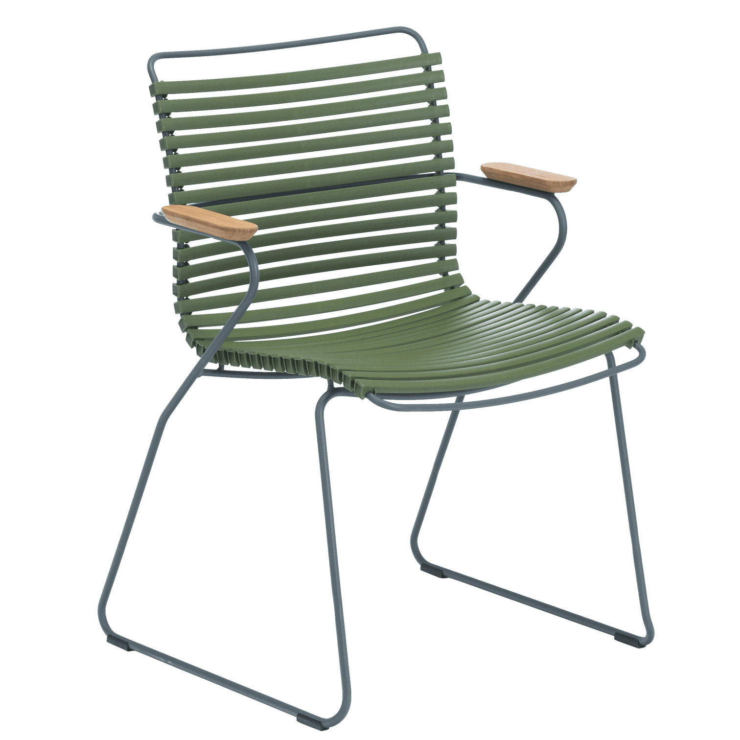Olive green CLICK dining chair