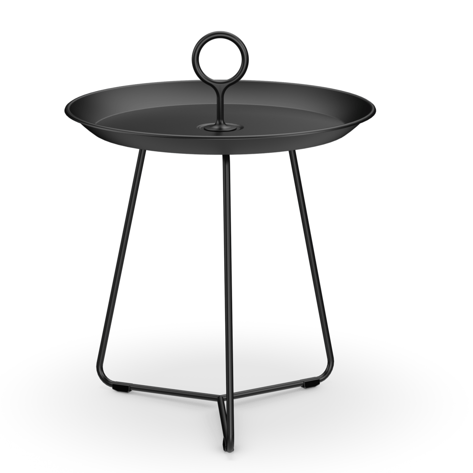 Black EYELET O45cm side table by HOUE