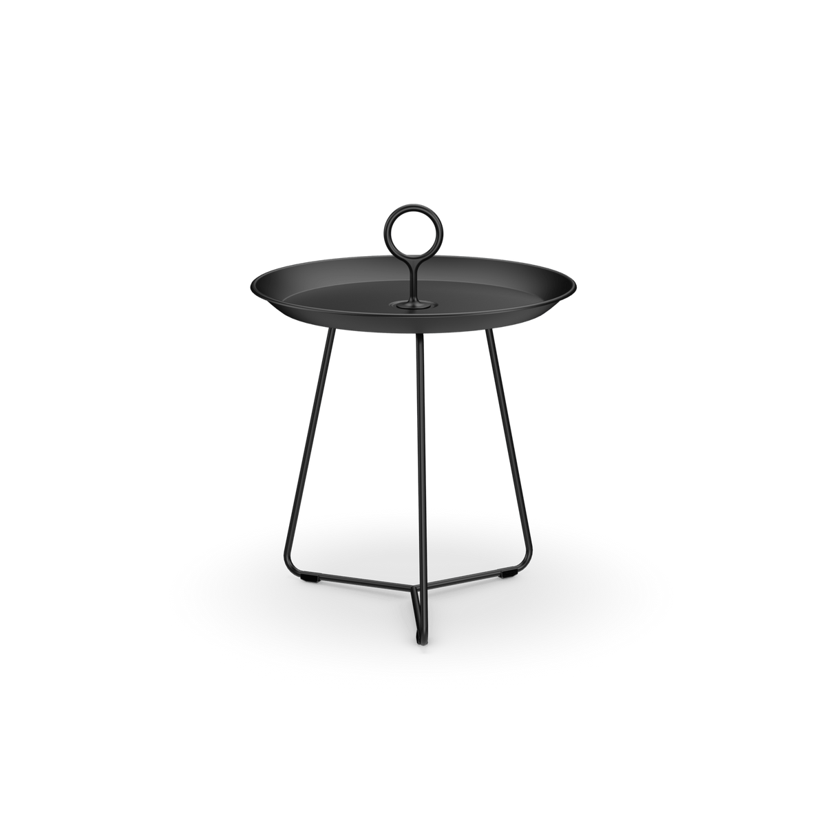 Black EYELET O45cm side table by HOUE