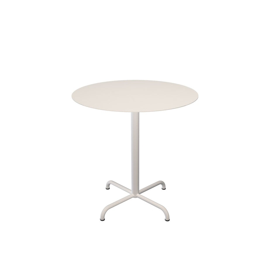 White round table.