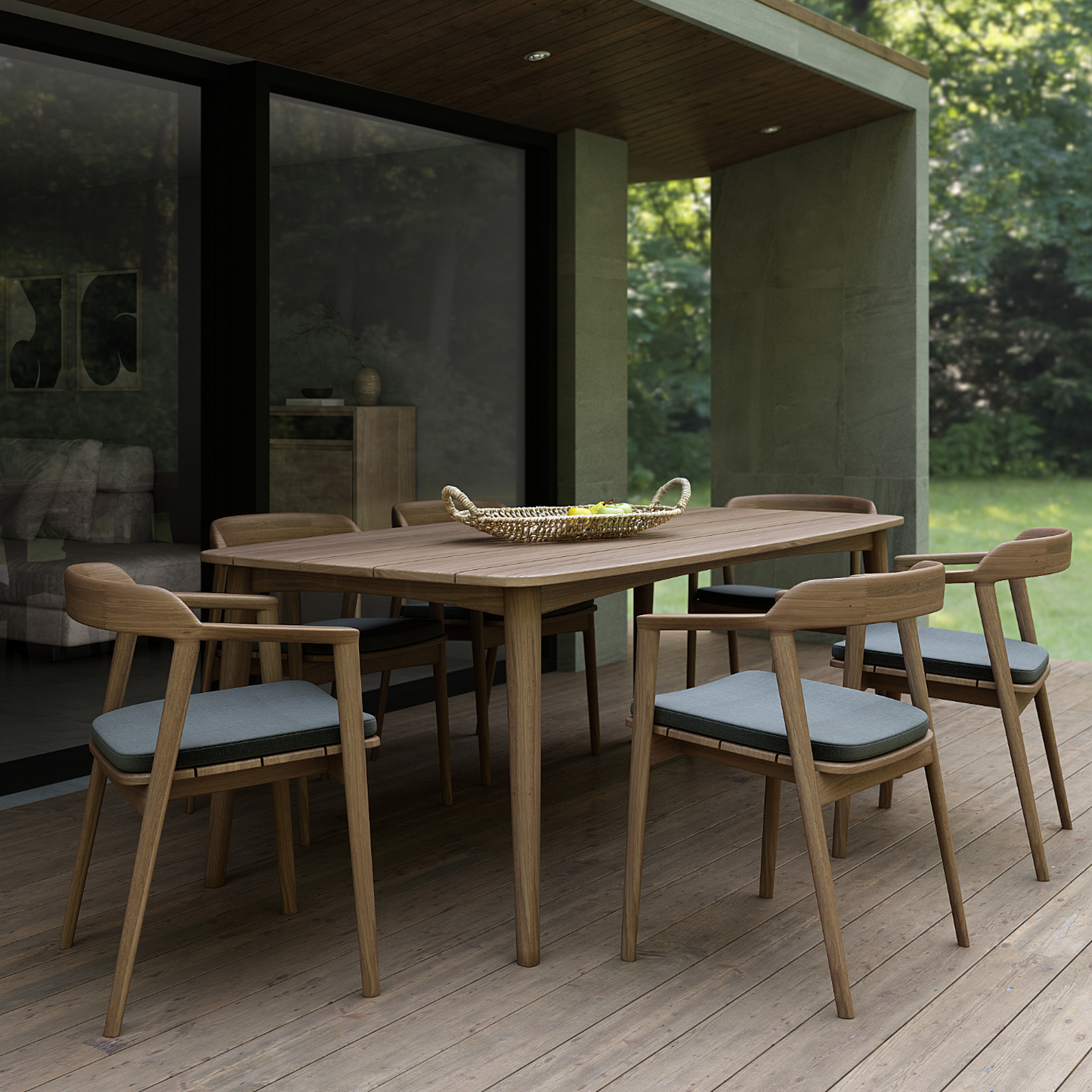 Outdoor dining set on a deck (3_f0a76d87)