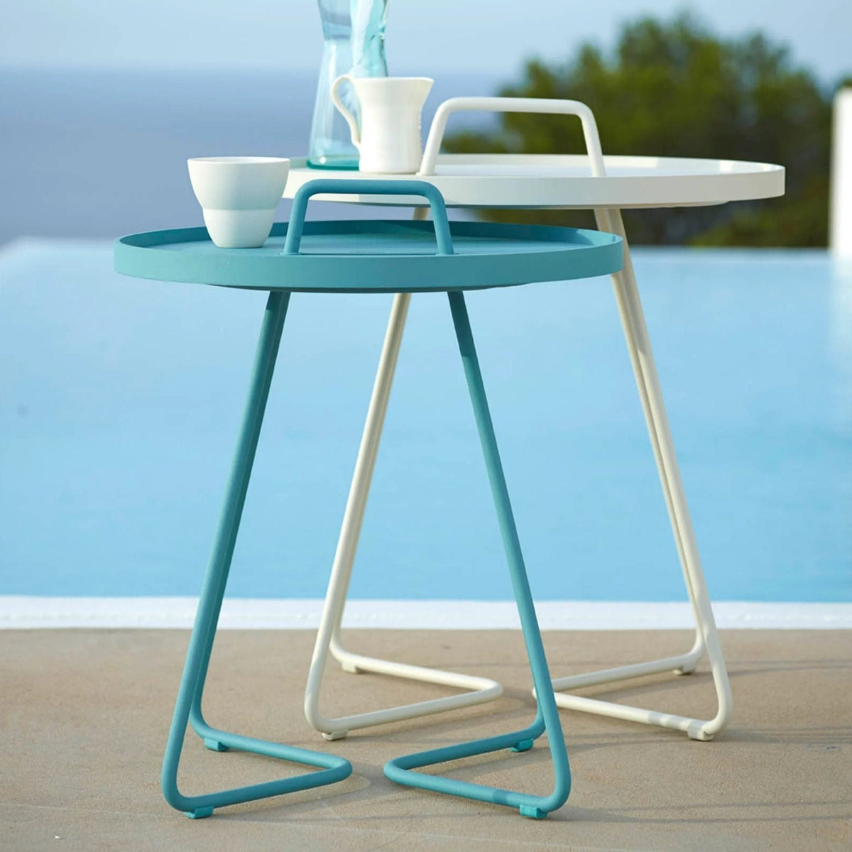 Teal & white side tables 5065AA_2