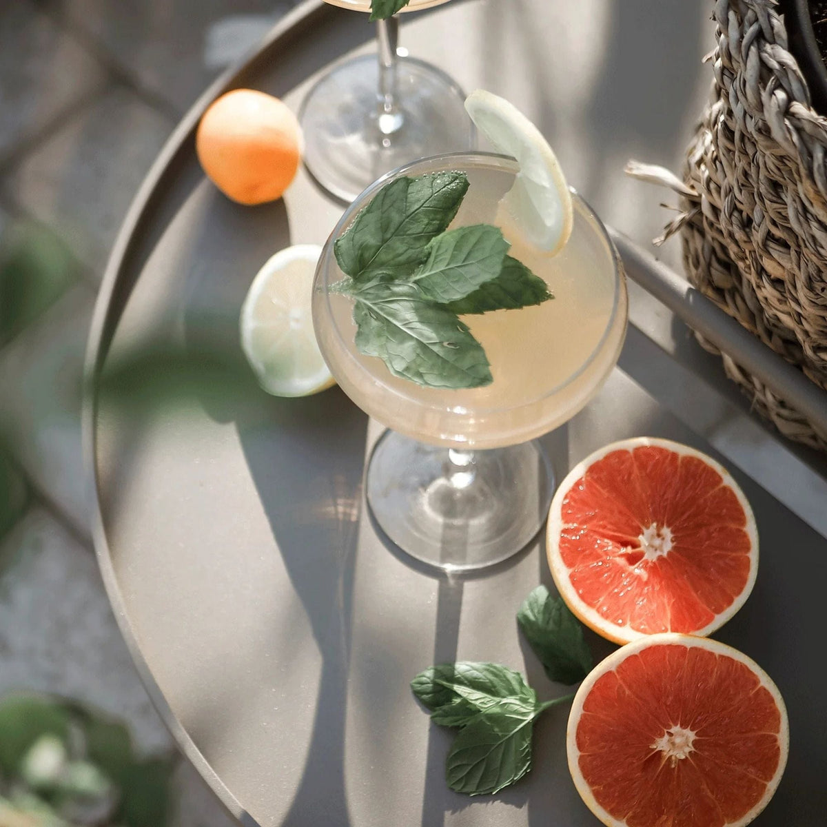 Cocktail with grapefruit and mint, 5066AI_4