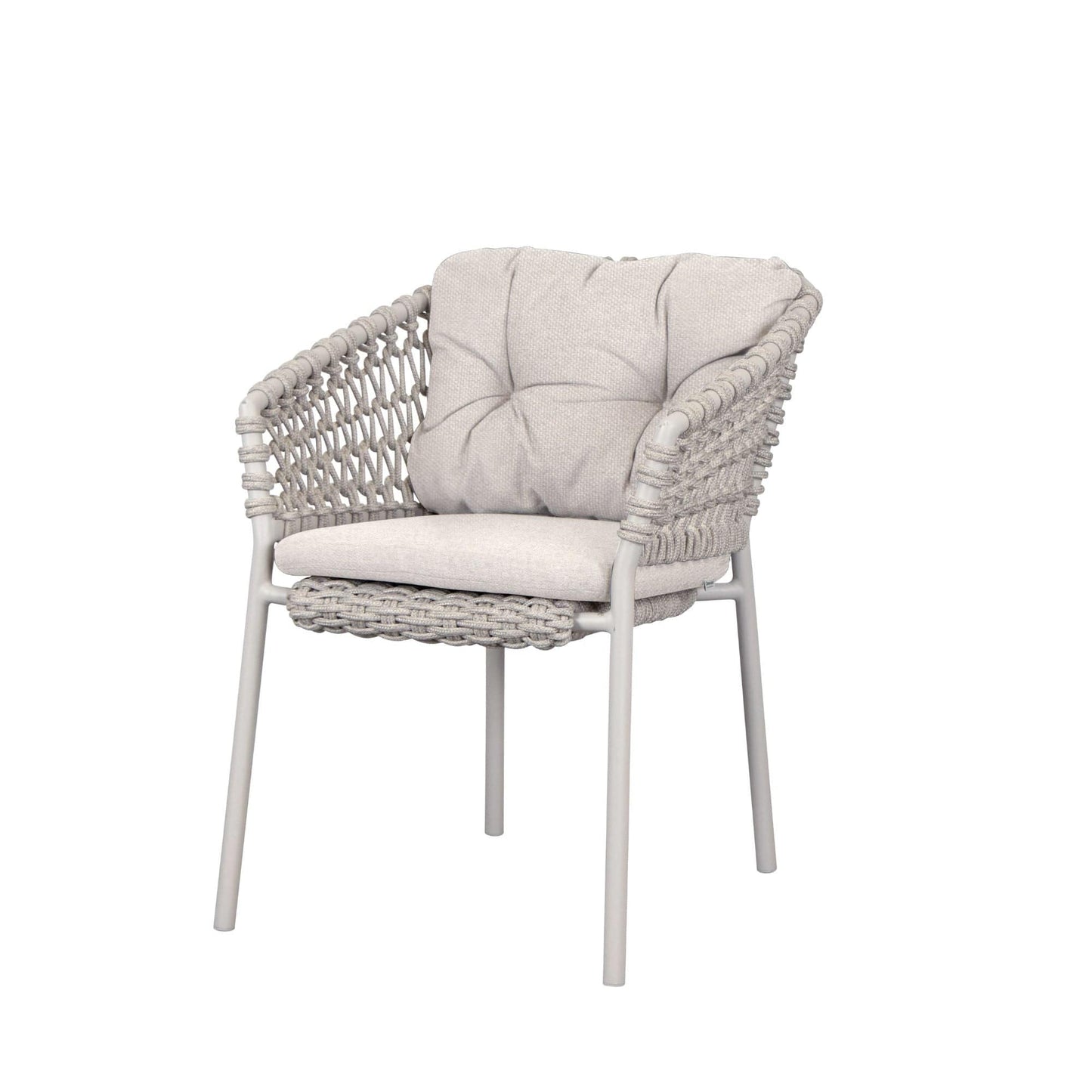Outdoor chair 5417Y152_01 with woven back and cushion.