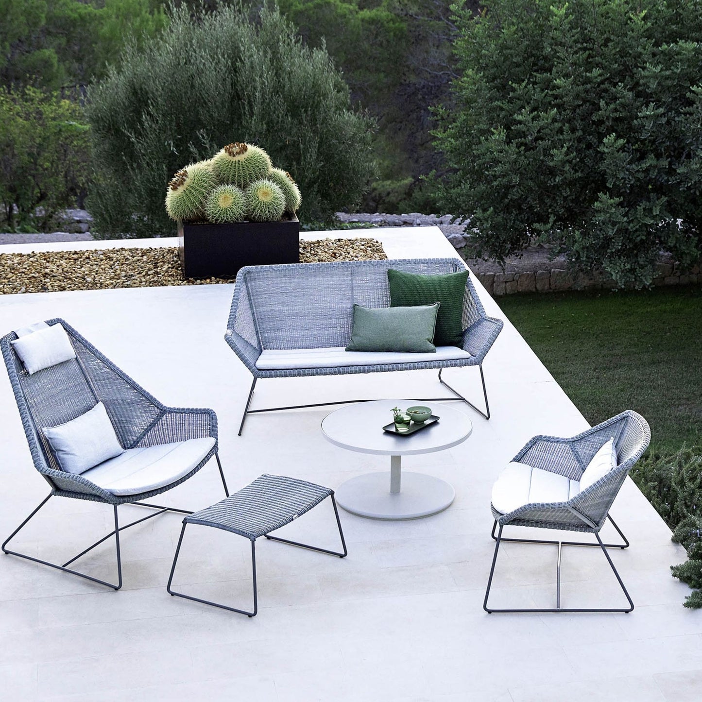 5468LI_2 outdoor furniture set with cactus