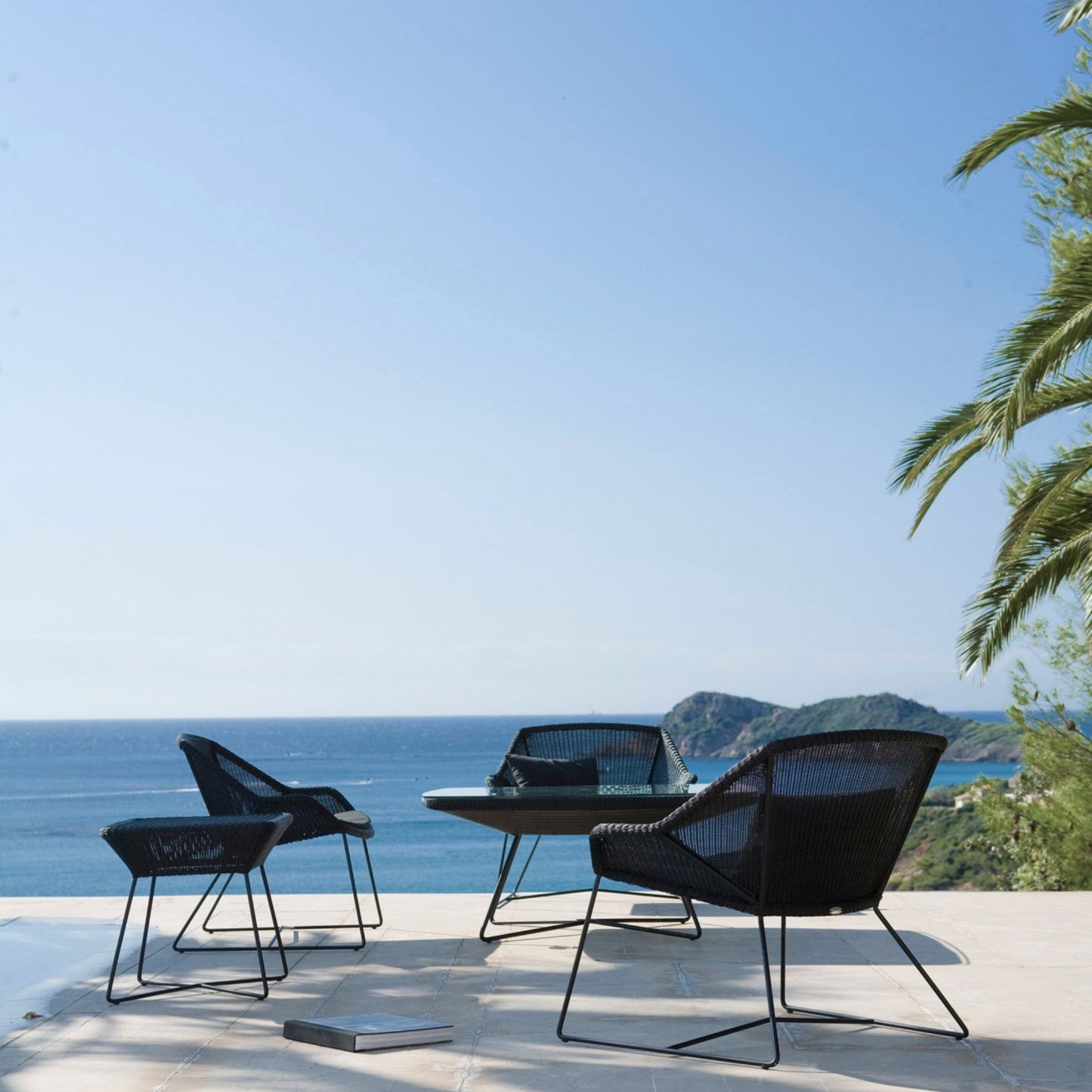 Outdoor furniture set 5468LS_5 with ocean view