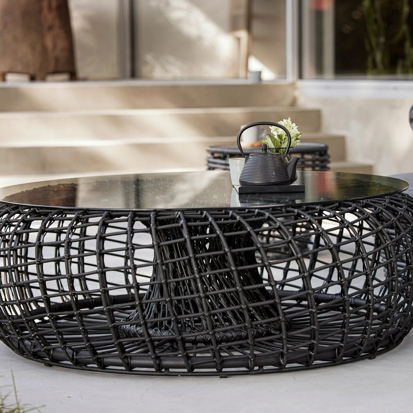 Black wicker coffee table 57321L_3