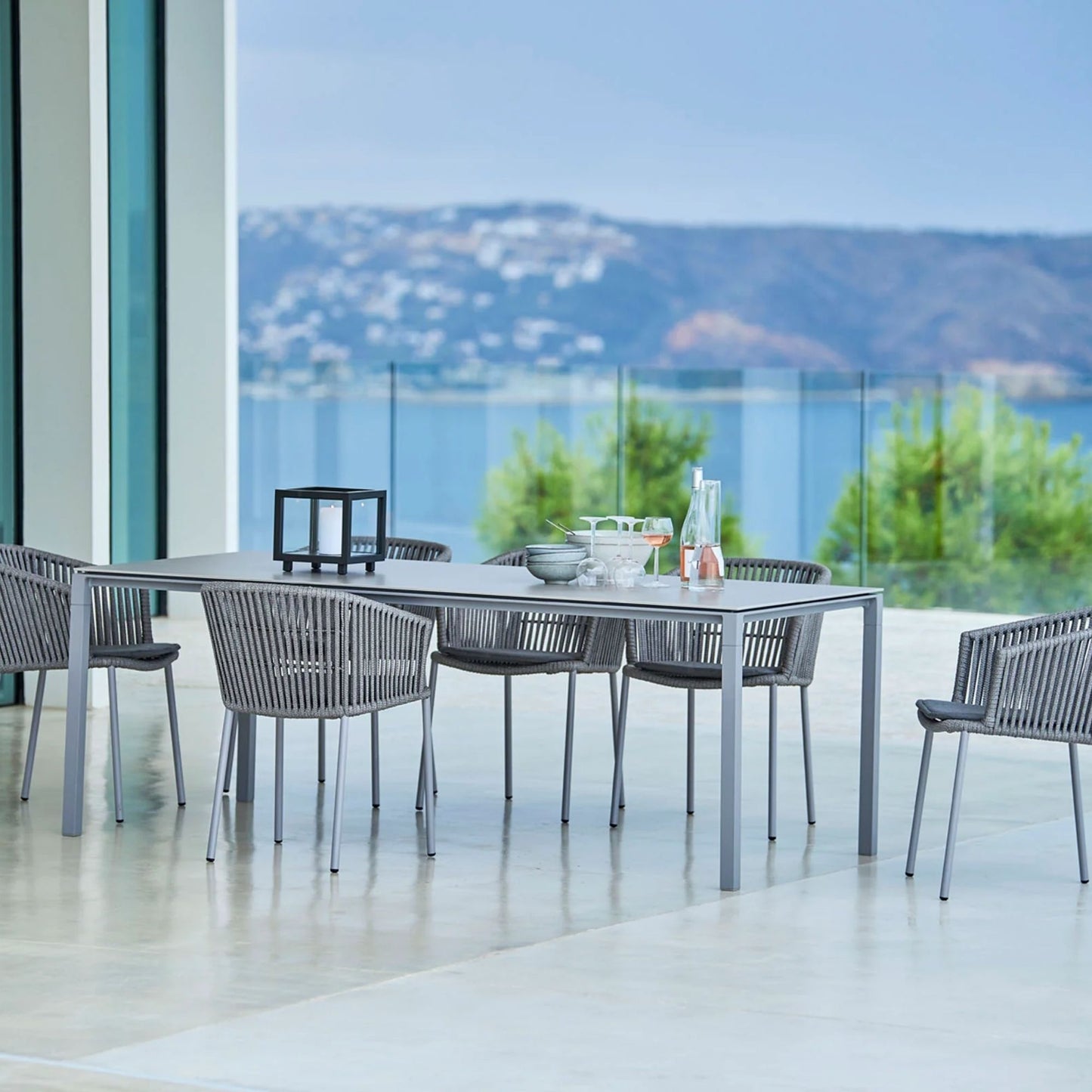 Outdoor dining set with rope chairs, 7440ROG_2
