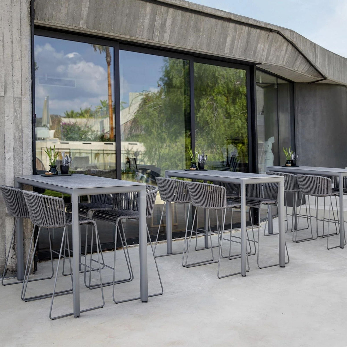 Outdoor seating area with gray furniture - 7445ROG_4