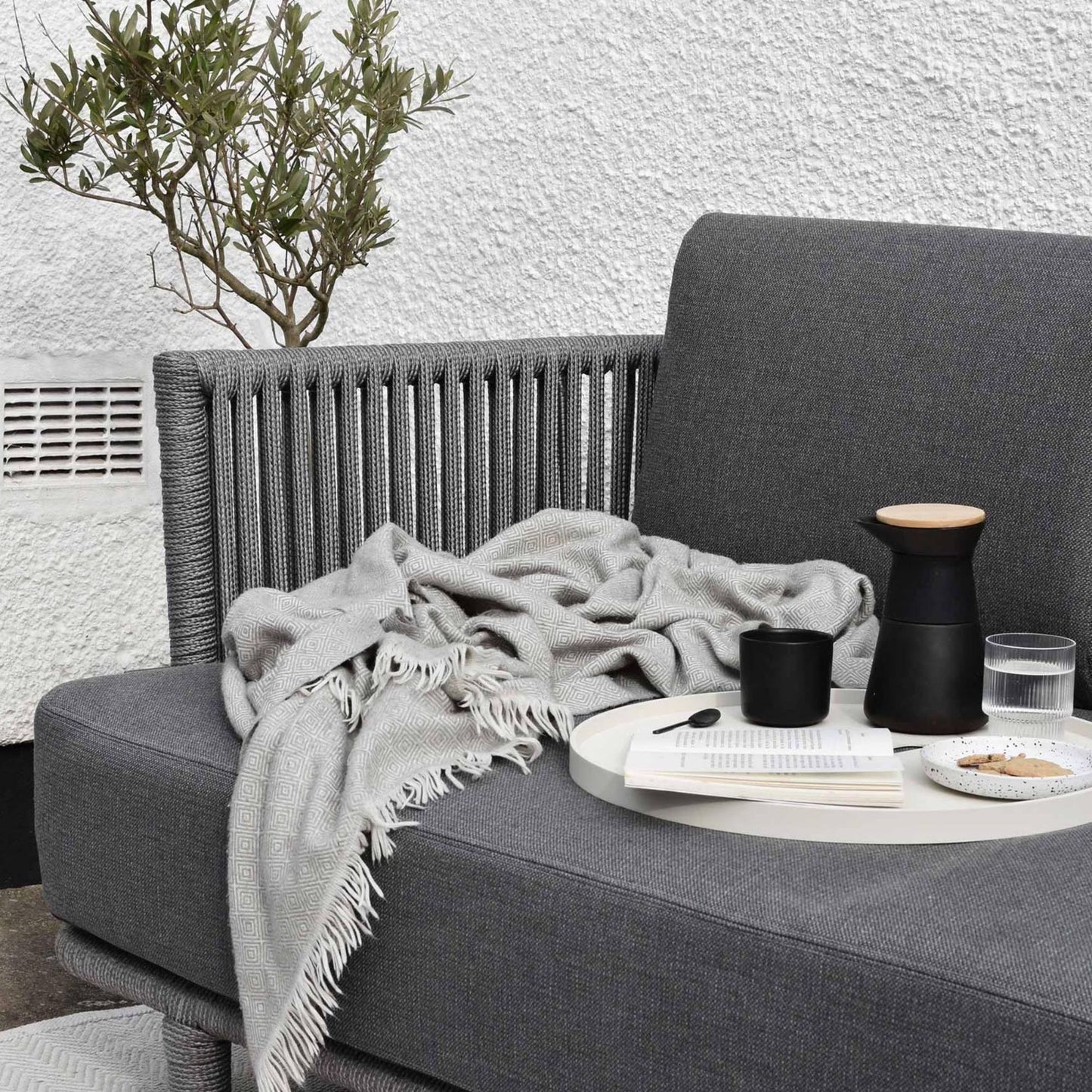 Outdoor sofa with blanket and coffee set (7542ROGAITG_6)