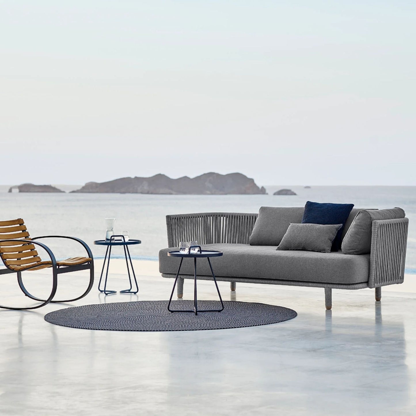 Outdoor sofa set 7543ROGAITG_5 by the sea