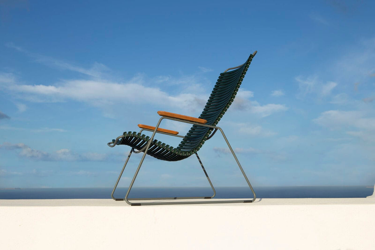 CLICK Lounge chair, pine green, HOUE, outdoor seating