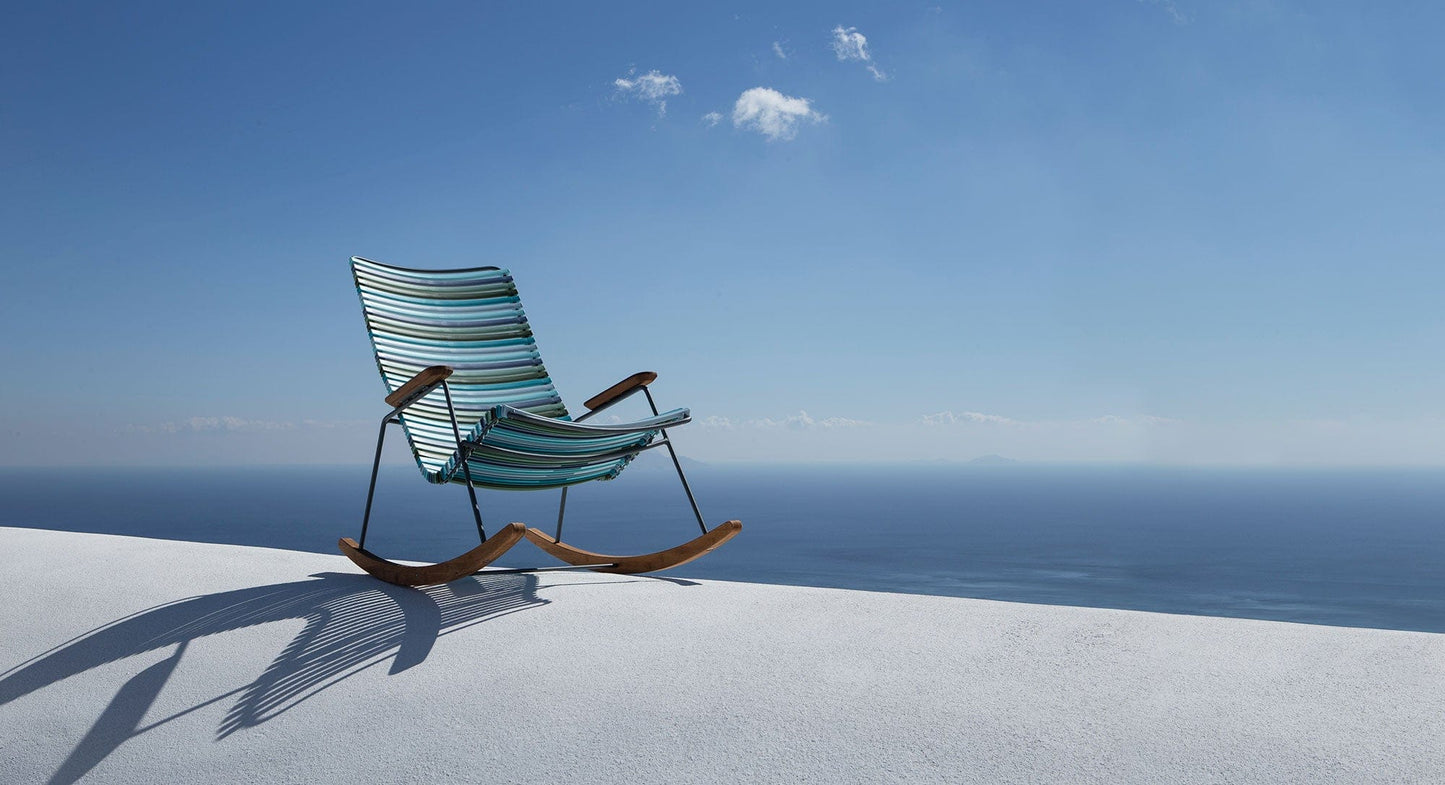 Rocking chair overlooking the ocean