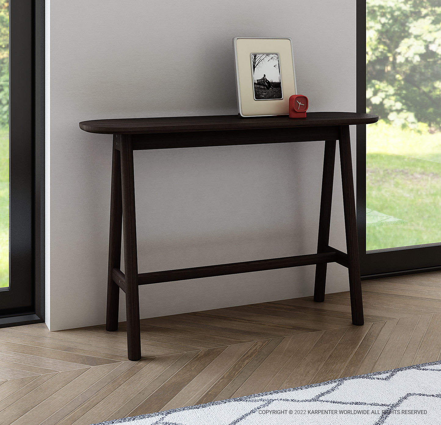 CURBUS Console Table with decor