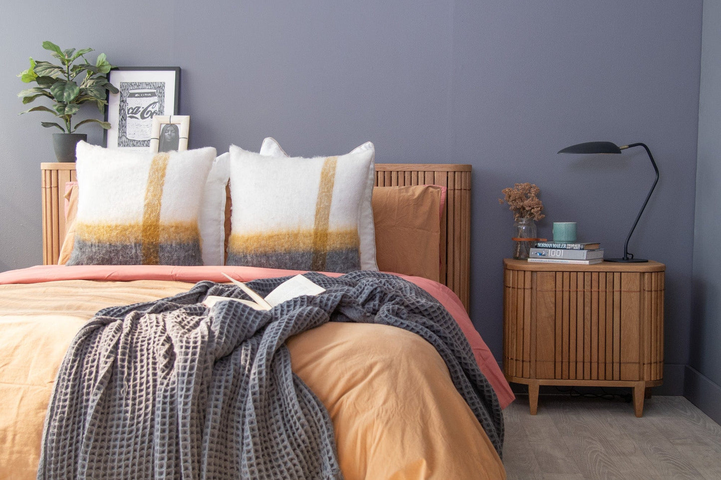 Cozy bedroom with bed and side table - DSC_2190