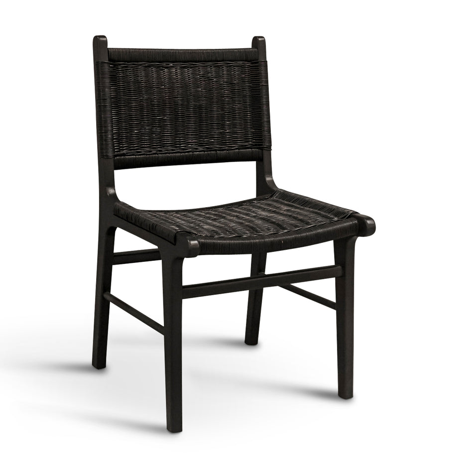 ELE102 Chair - Black Woven Seat & Back