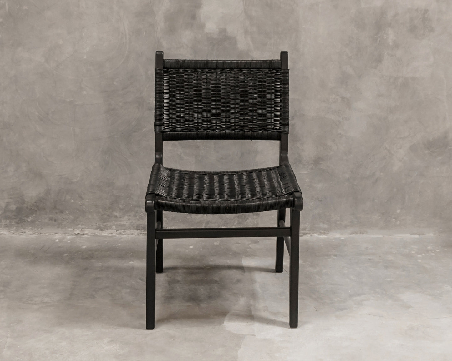 ELE102_3 Black Woven Chair