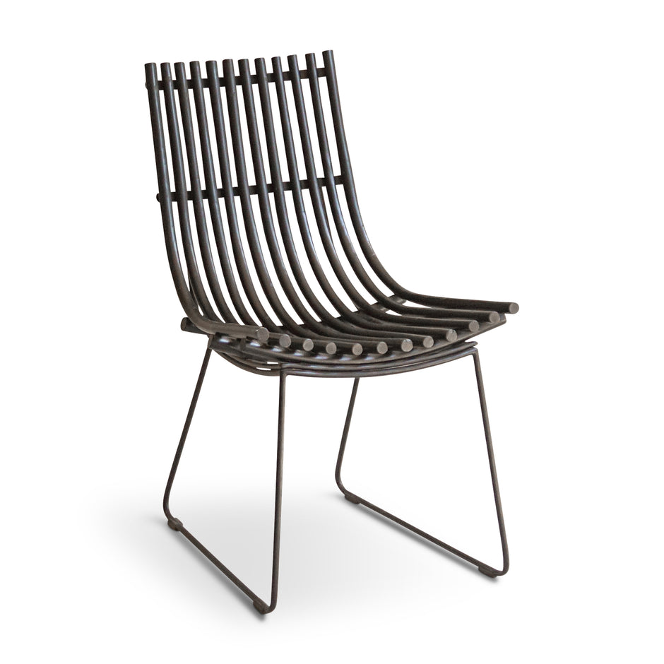 ELE105 Chair - Modern metal slat design