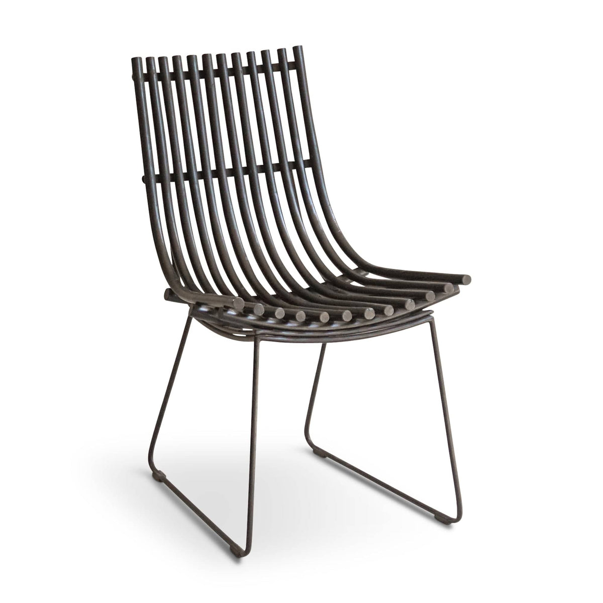 ELE105 Chair - Modern metal slat design