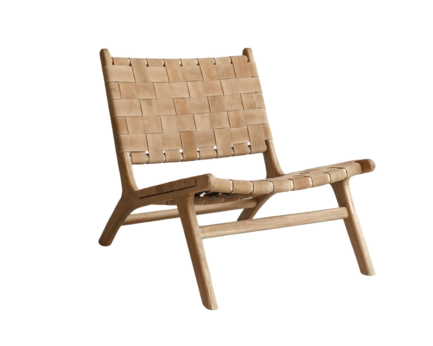 ELE107 Woven Leather Lounge Chair