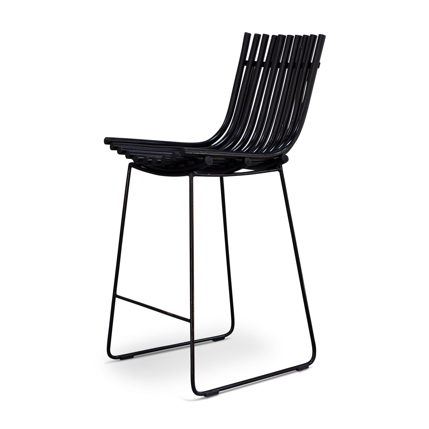 Black metal bar stool ELE109_2