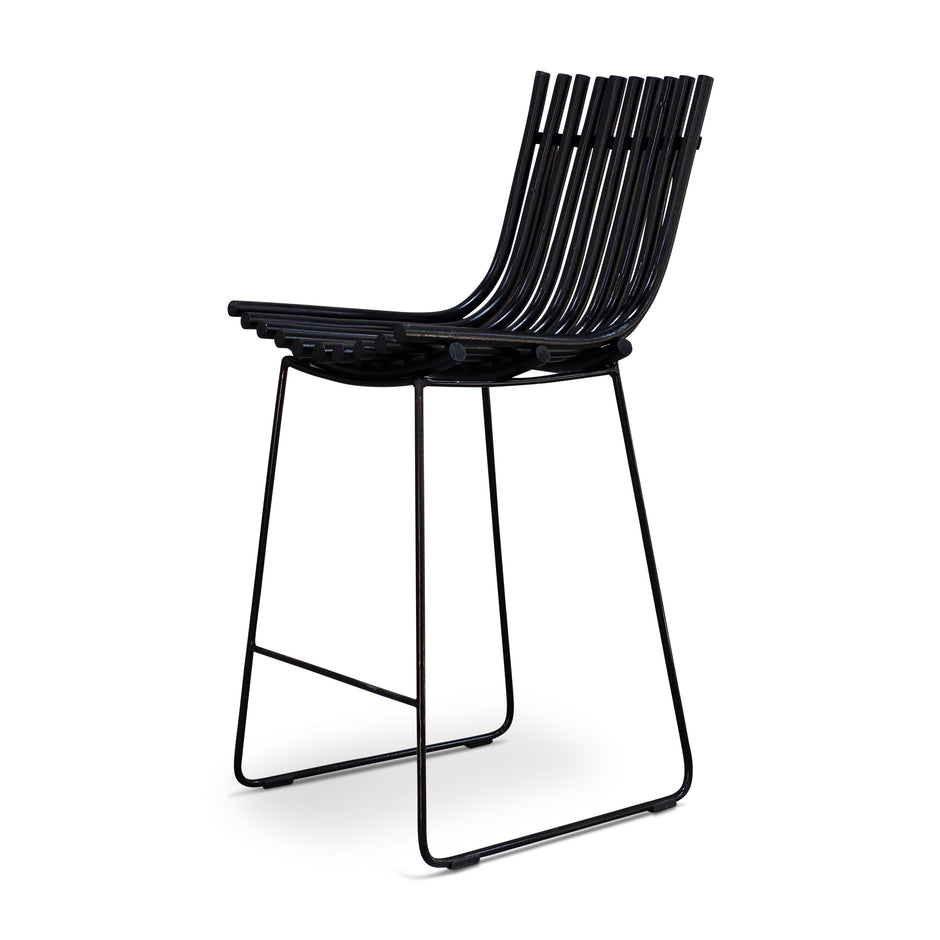 Black metal bar stool ELE109_2