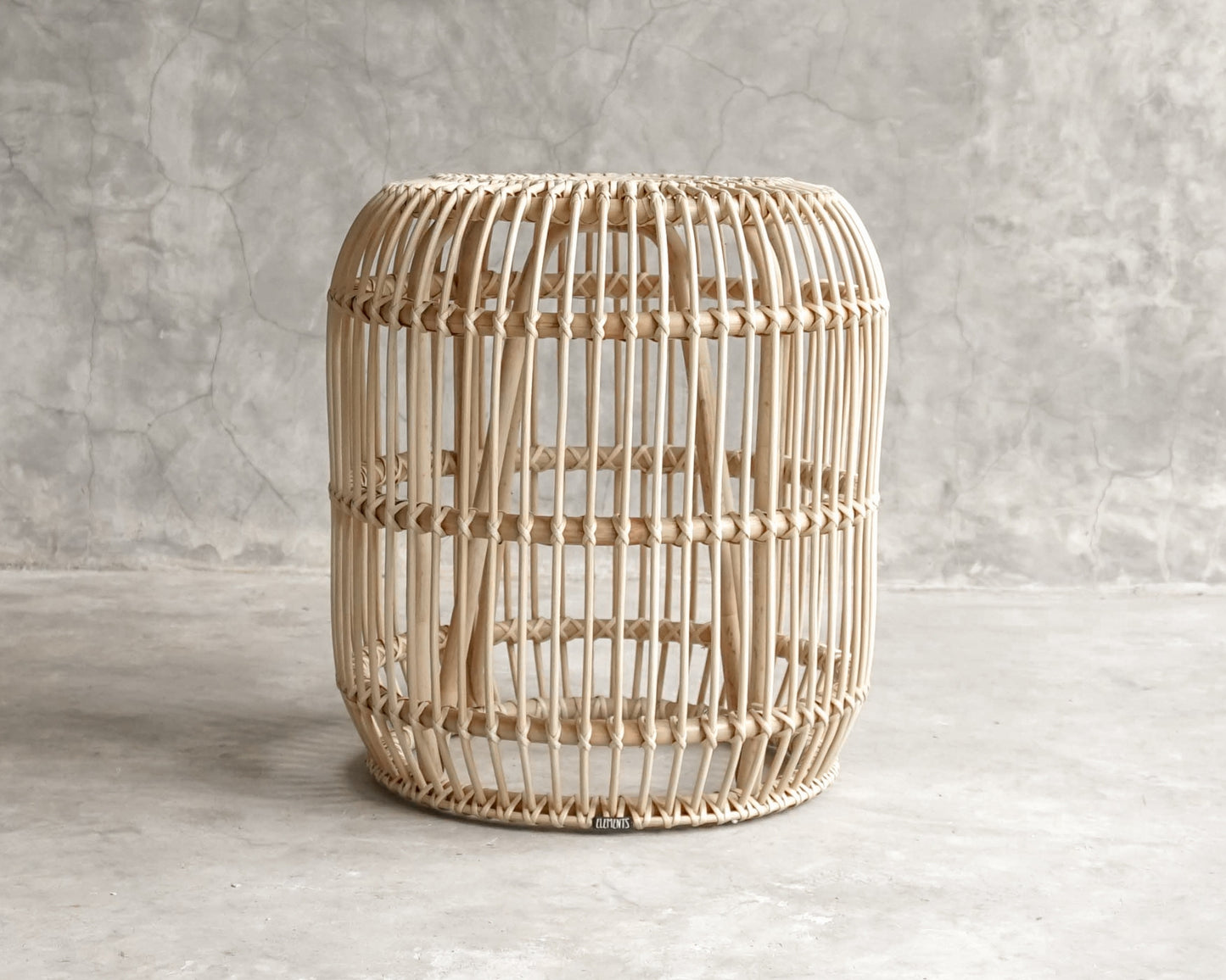 ELE116_2 Woven Rattan Side Table