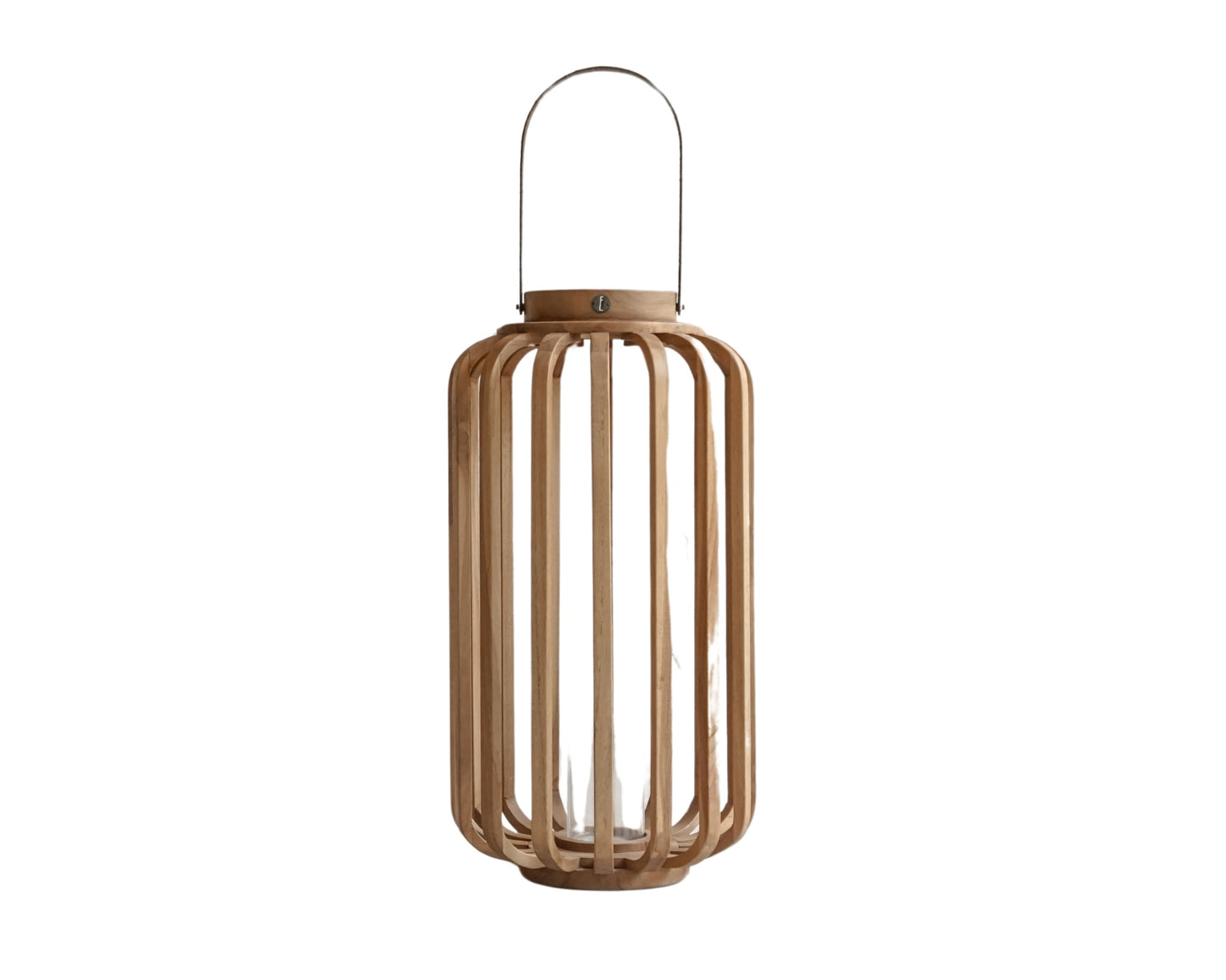 ELE131_1_1 Bamboo lantern with glass insert