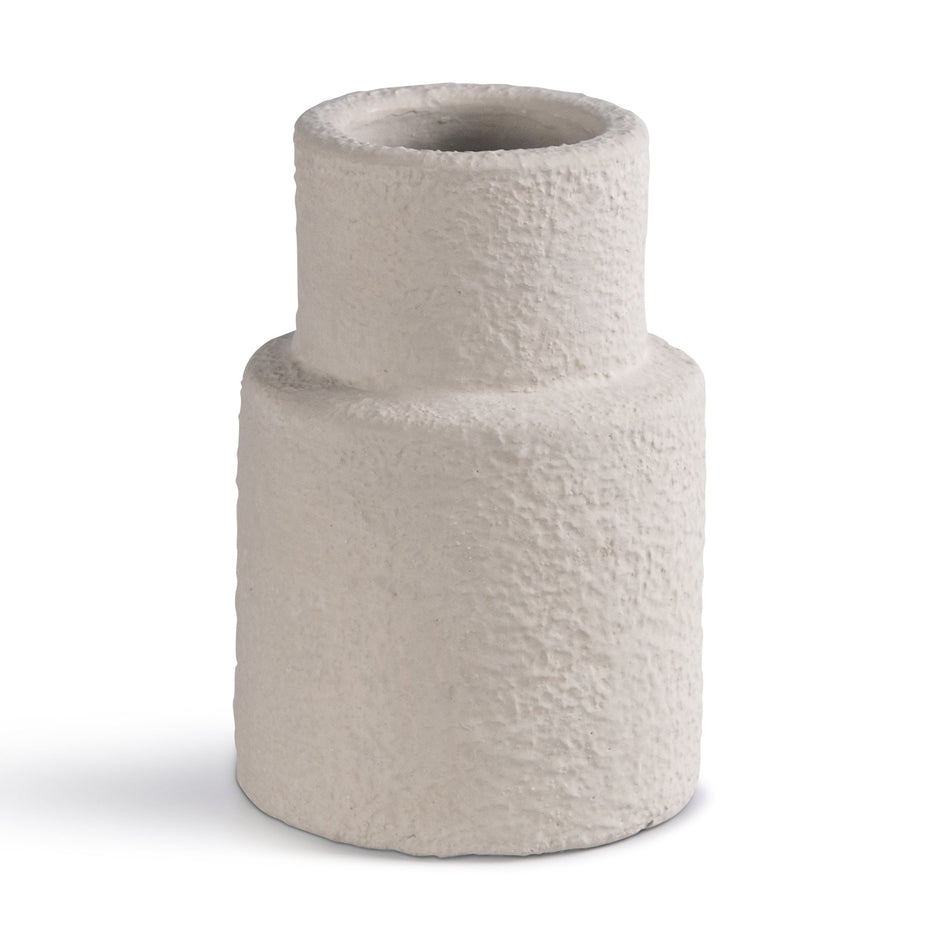 ELE139__4 textured white vase