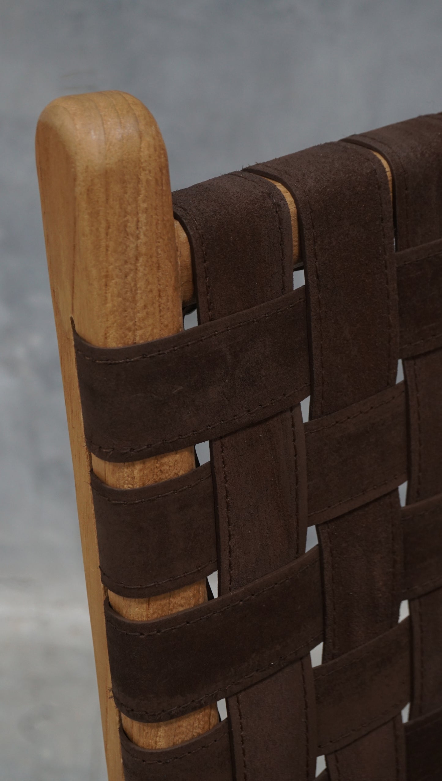 Strap Dining Chair Dark Brown