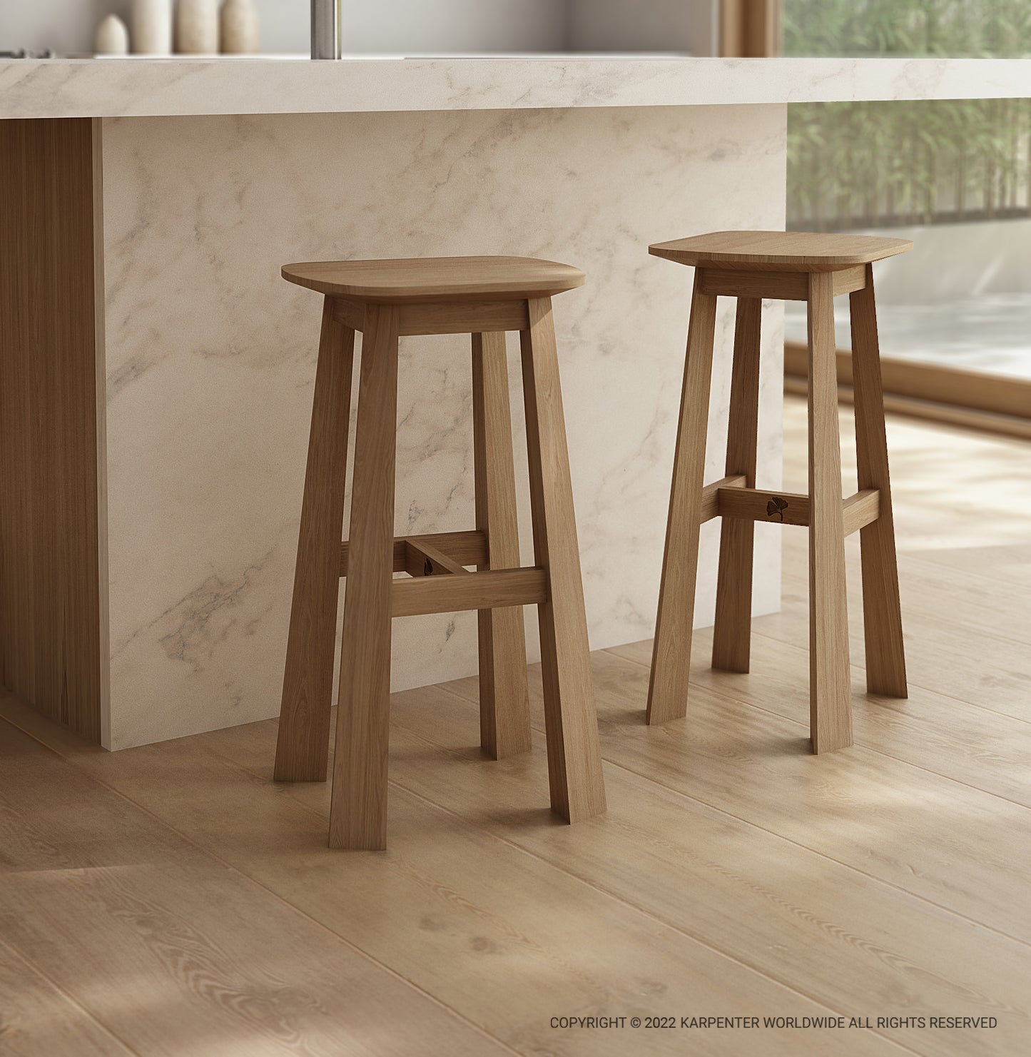 East Rectangular Counter Stools