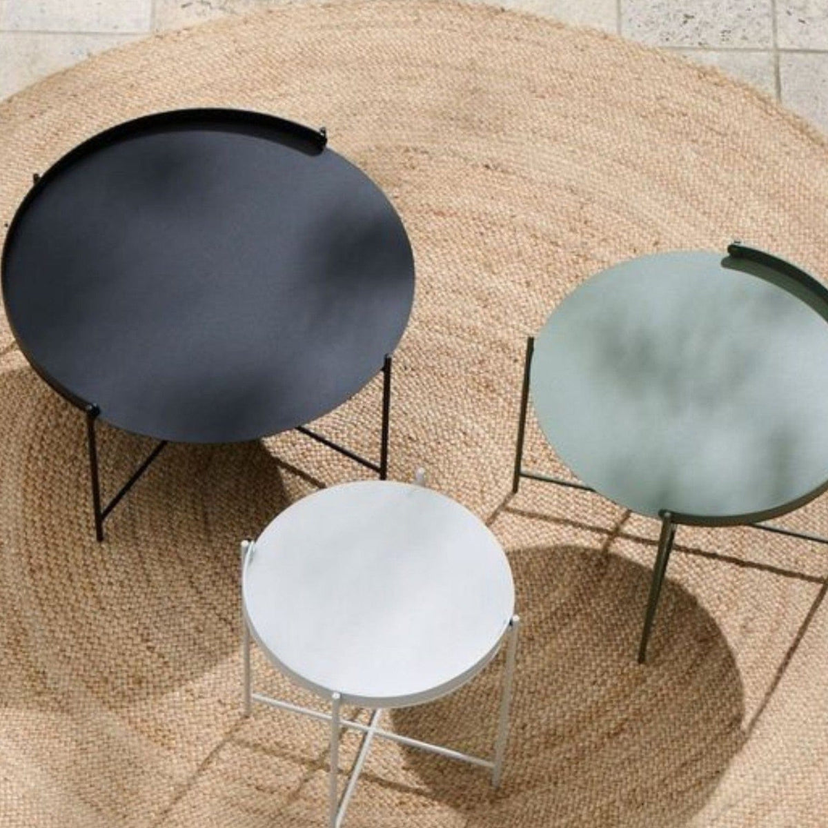 Three Edge Tables in Various Colors