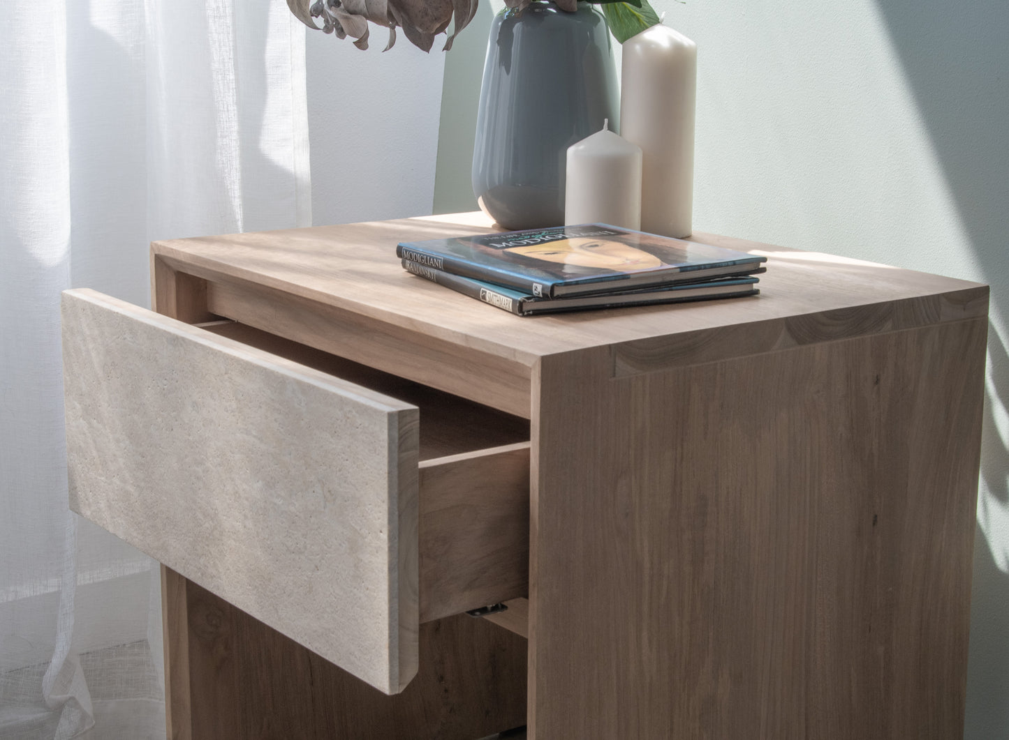 Nightstand with open drawer, edited-04