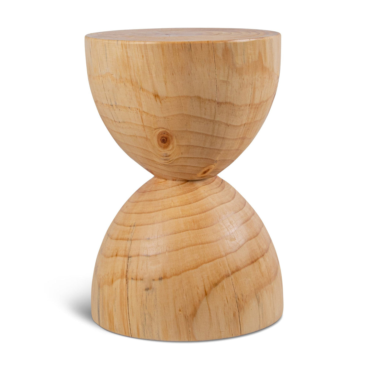 JT2001P__7 Wooden hourglass shaped stool