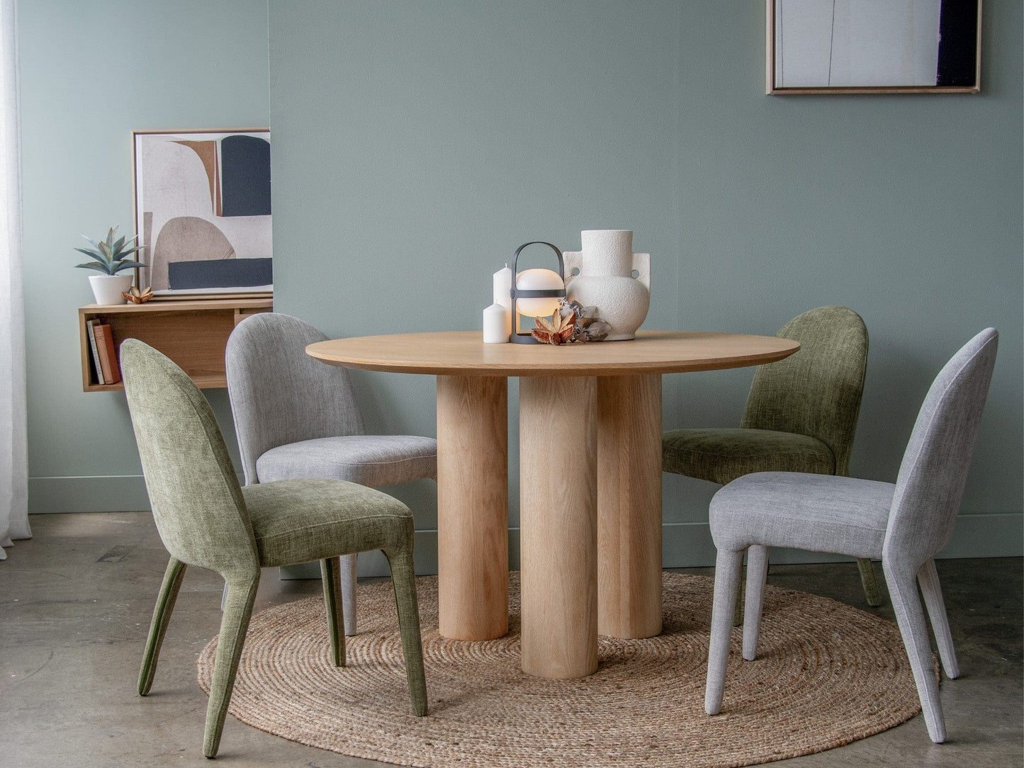Wyatt Dining Chair Set with Round Table