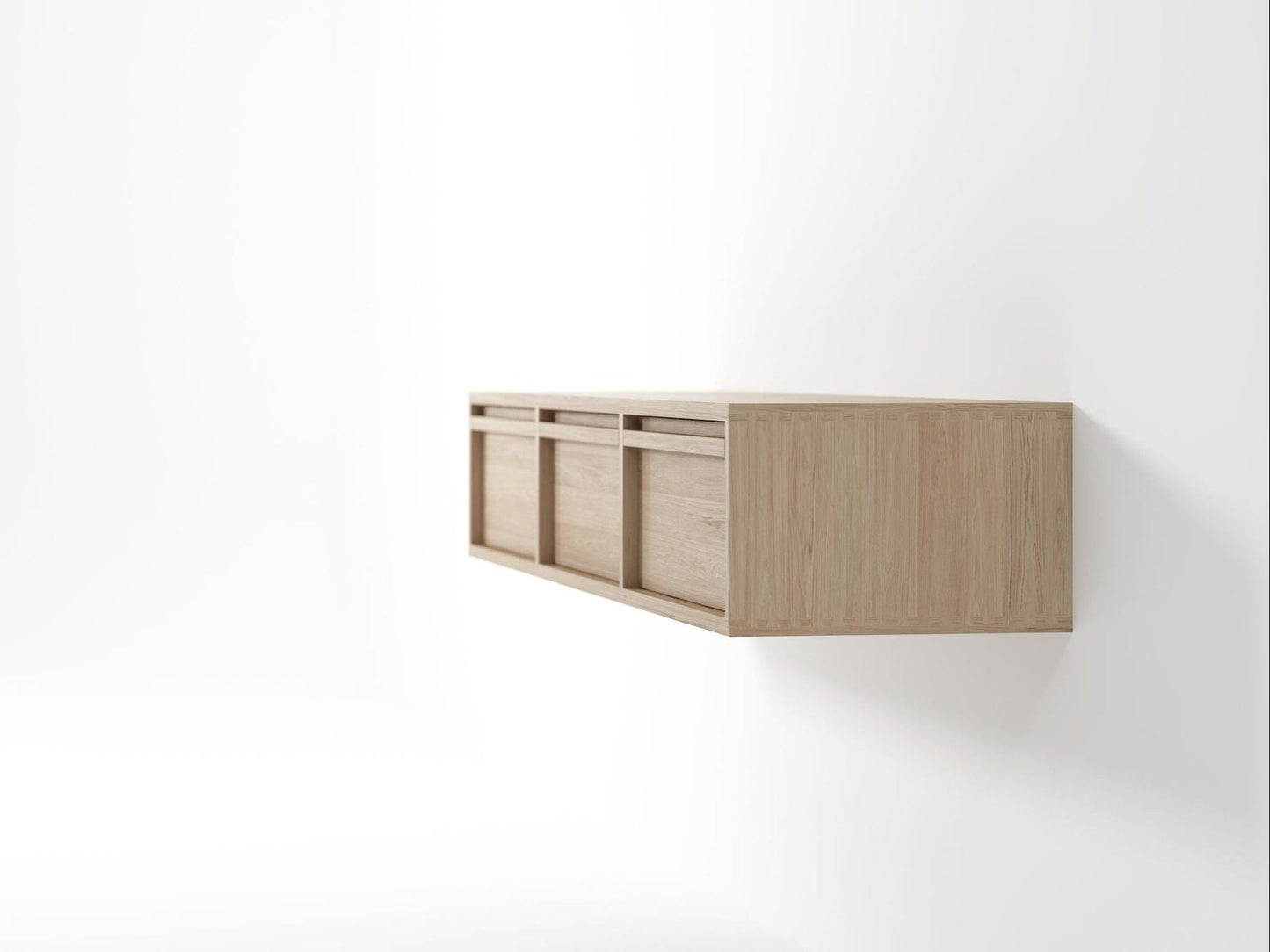 KAE03O-3 wall-mounted wooden cabinet with drawers