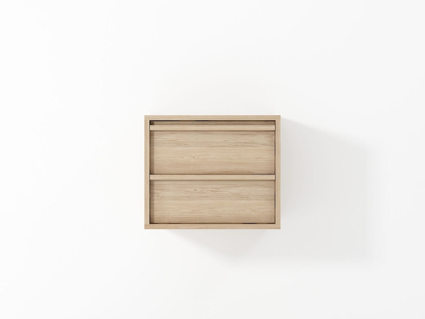 KAE04O-1 Wooden wall shelf, two-tier design.