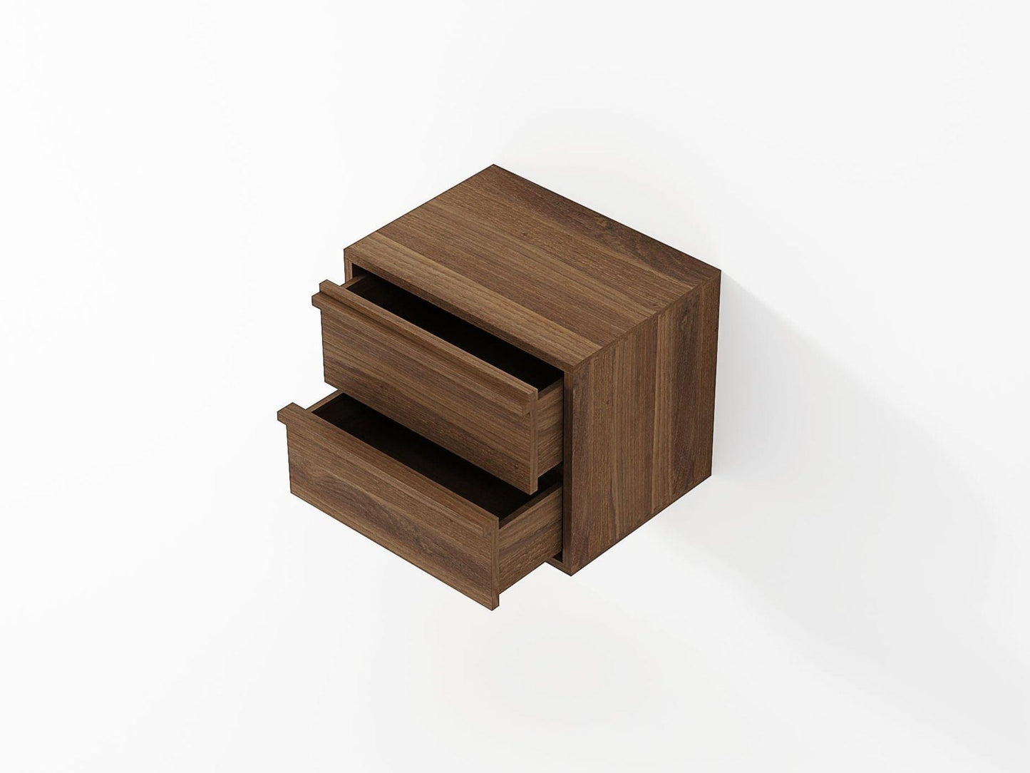 KAE04T-3 Modern Wooden Nightstand with Two Drawers