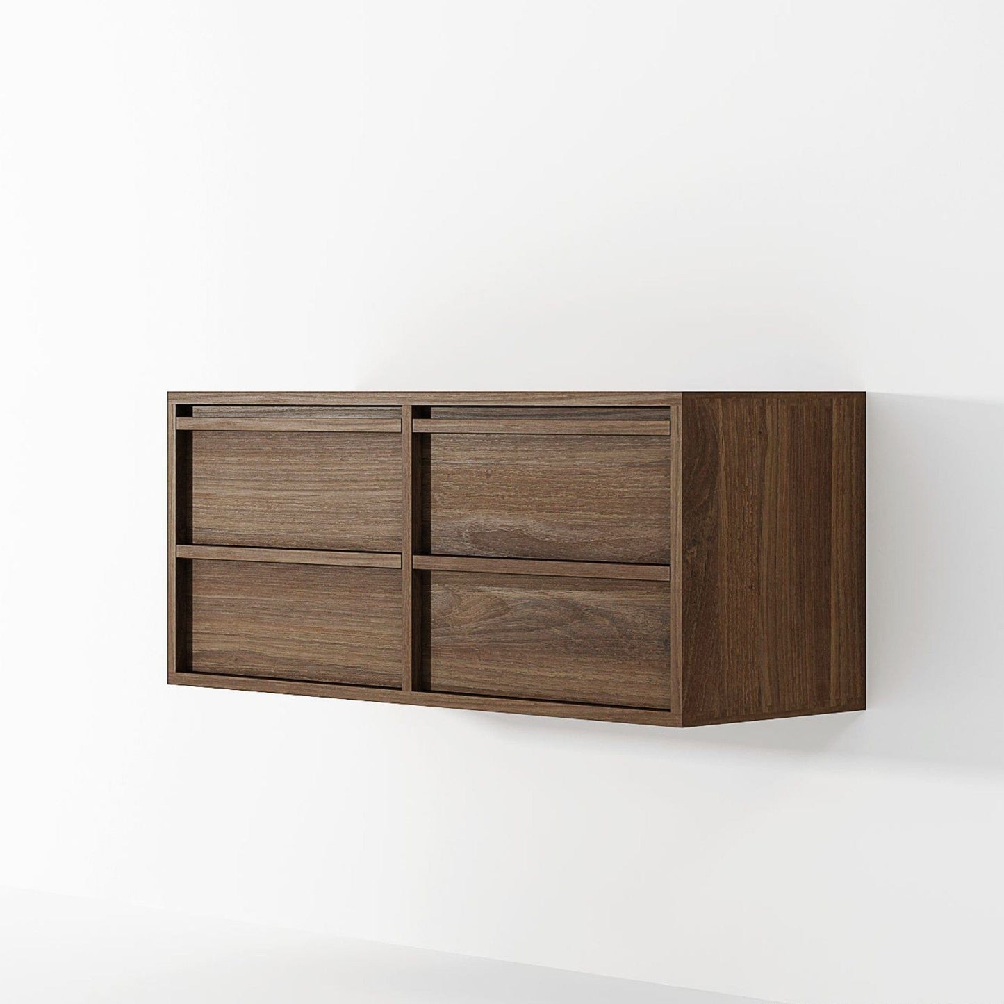 Modern wall-mounted cabinet with sliding doors
