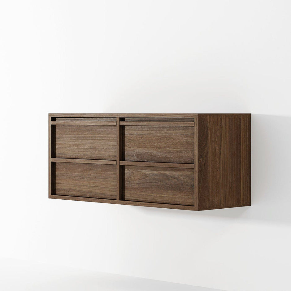 Modern wall-mounted cabinet with sliding doors