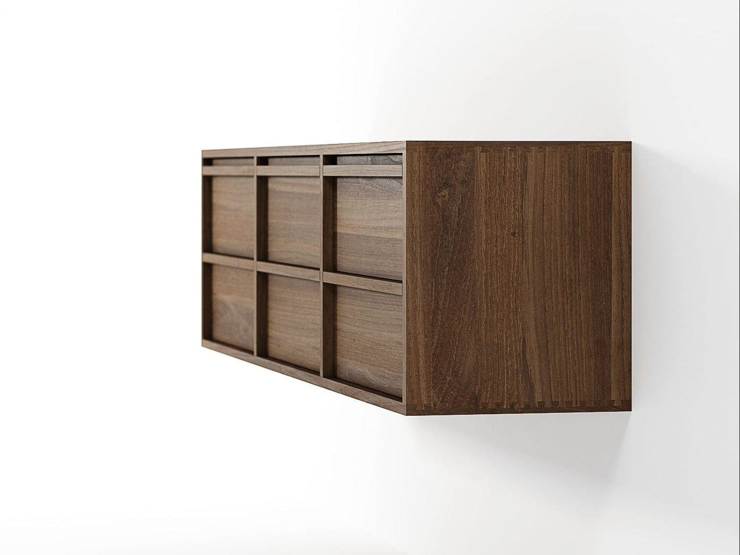 KAE06T-3 Modern Walnut Wall Cabinet
