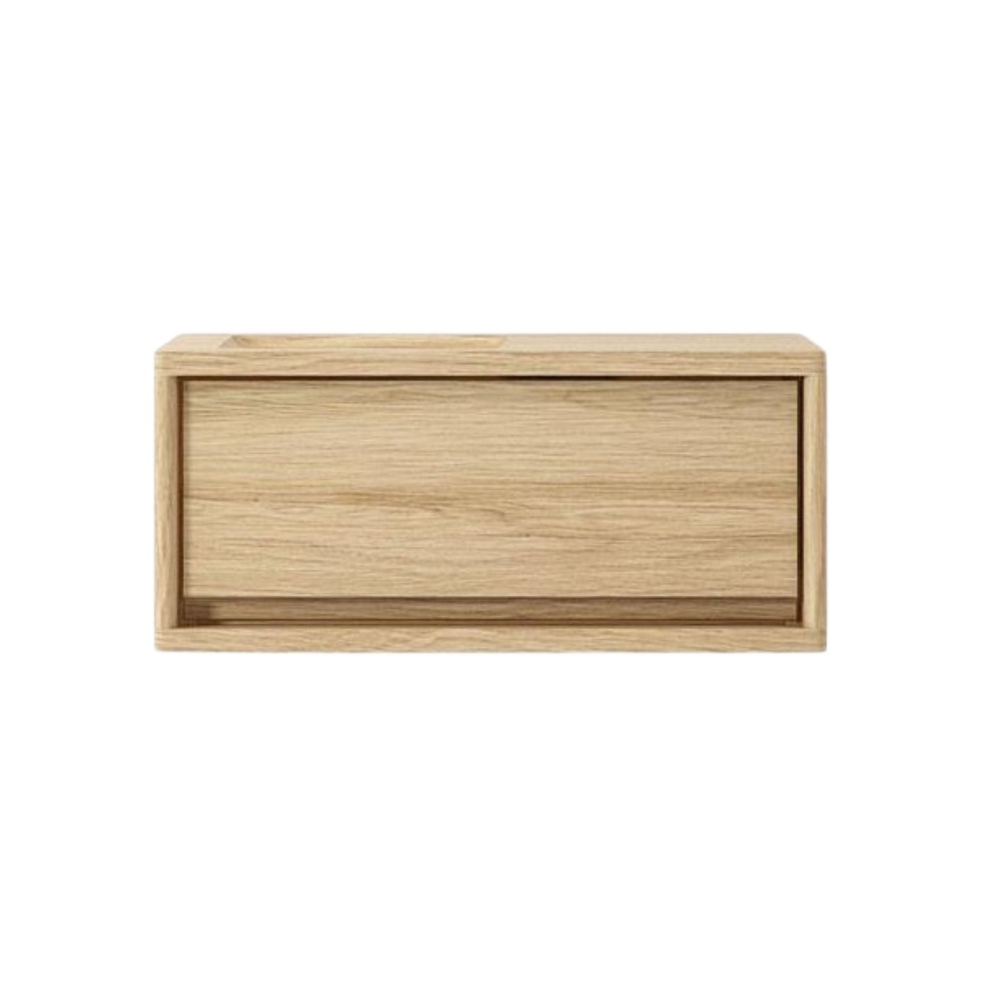 Wooden drawer front view