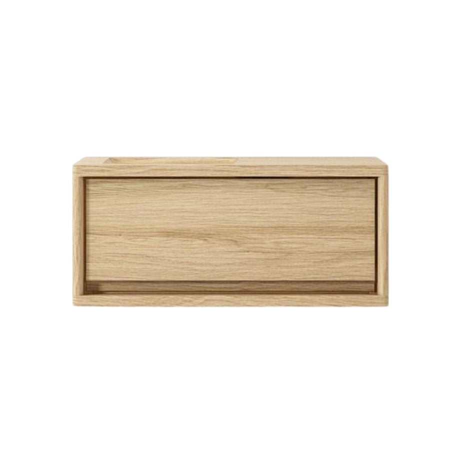 Wooden drawer front view