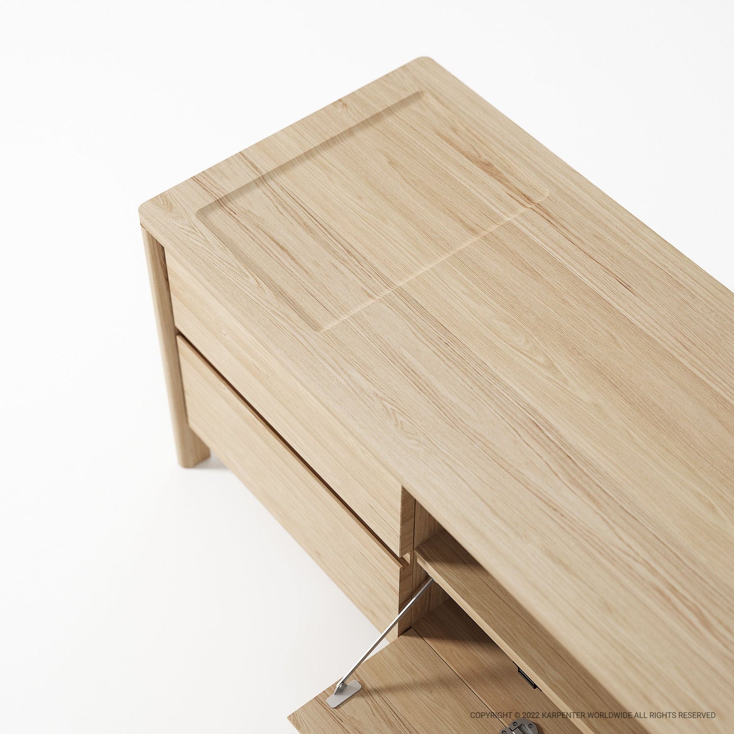 KCC18O-TOP modern wooden cabinet detail