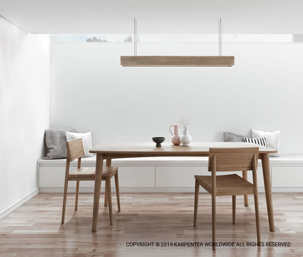 Wooden dining table and chairs, KGI04O.