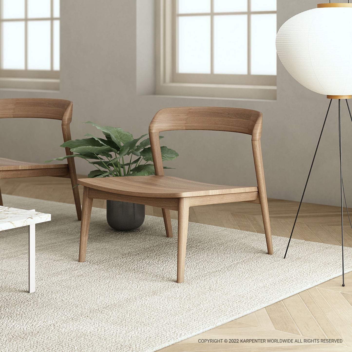 KGI06T-1 wooden chair in modern interior