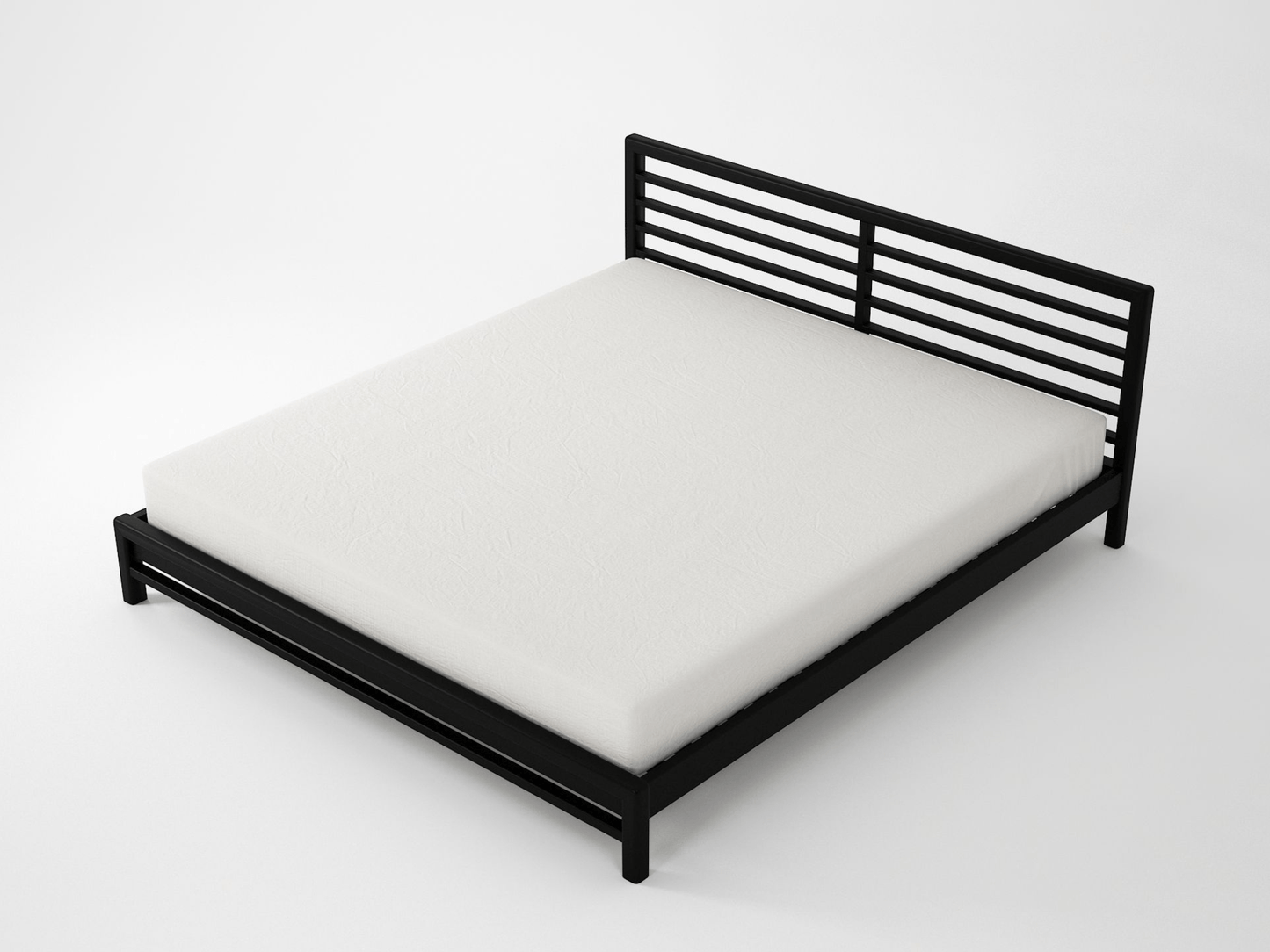 KJ006SB-2 Modern Black Bed Frame