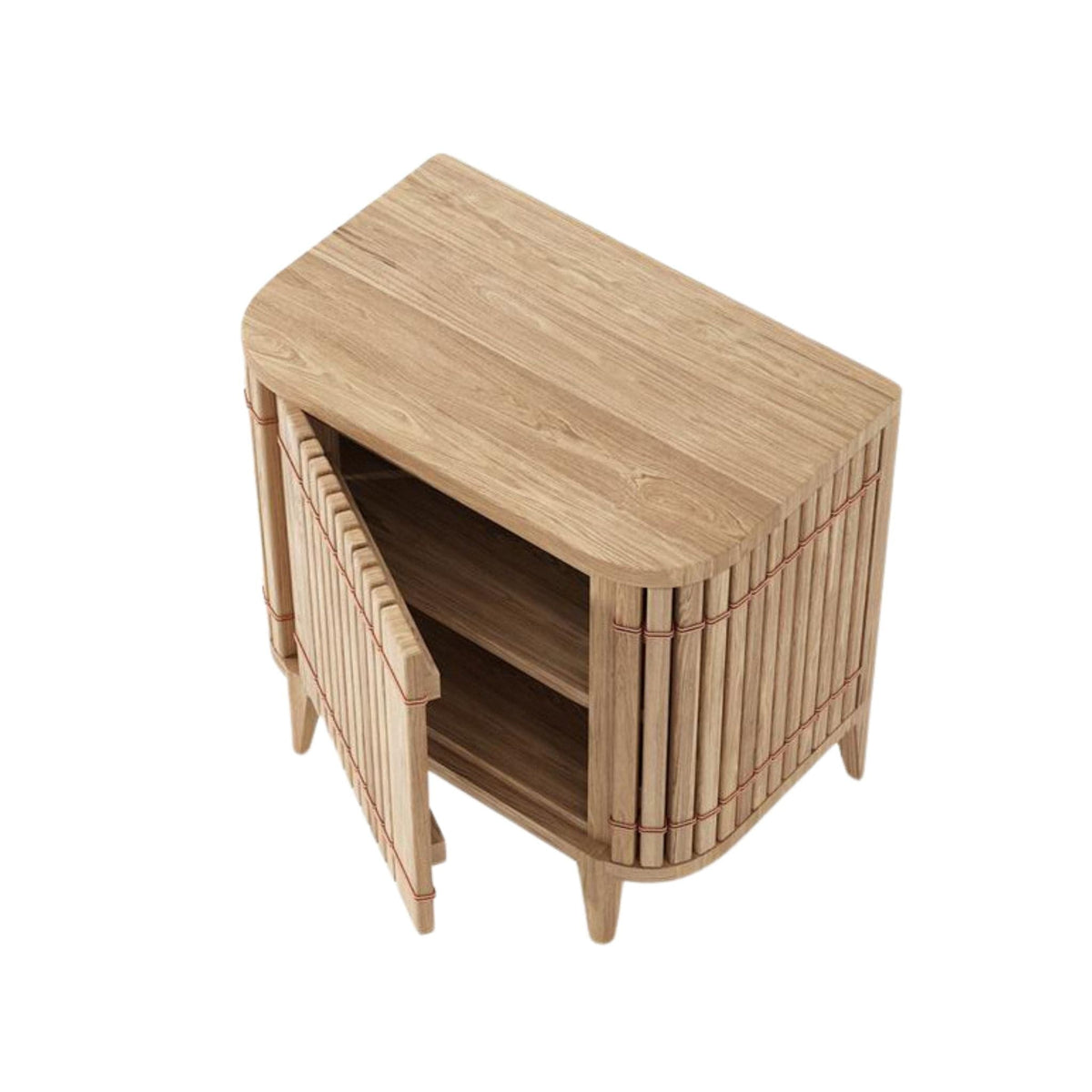 KKP04RO-TOP2 wooden cabinet with open door