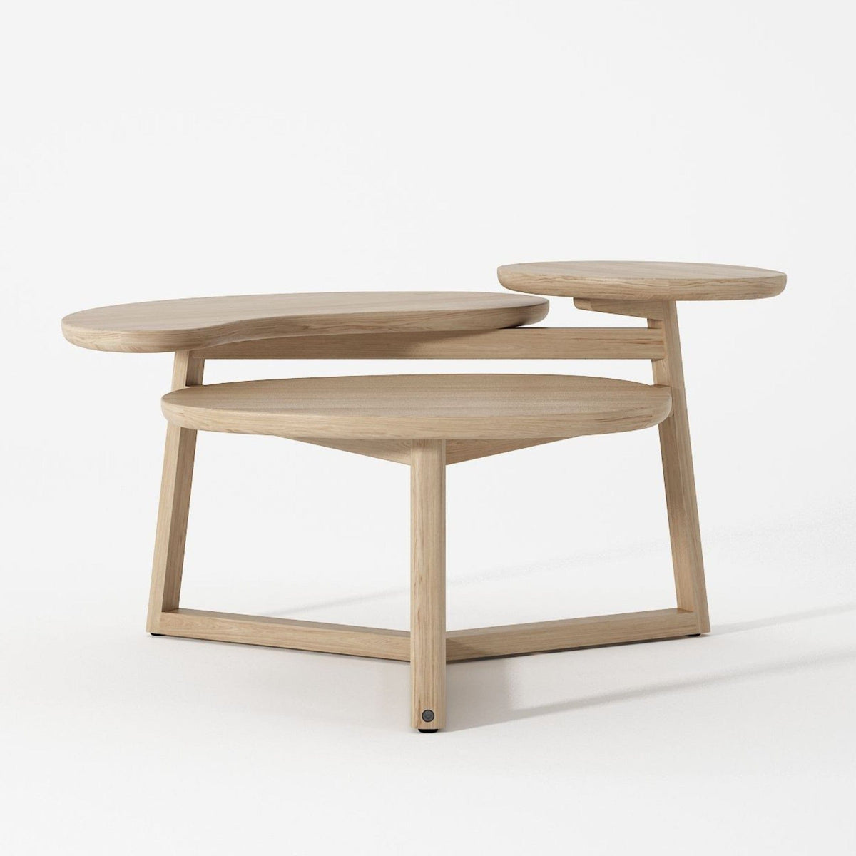 Modern wooden side table with unique design